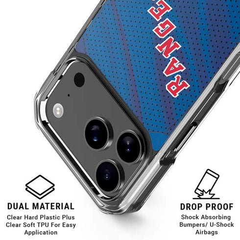 NHL New York Rangers Home Jersey iPhone 18 Pro Clear Case