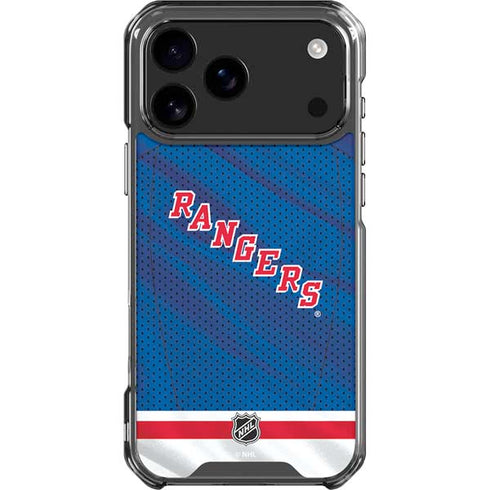 NHL New York Rangers Home Jersey iPhone 18 Pro Max Clear Case