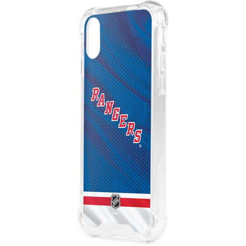 NHL New York Rangers Home Jersey iPhone XS Clear Case