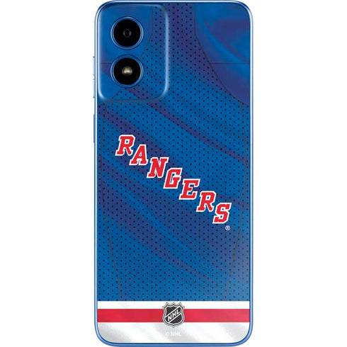 NHL New York Rangers Home Jersey Moto G Play 4G (2024) Skin