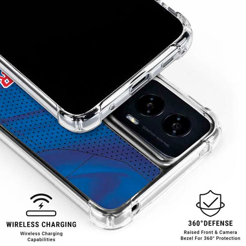 NHL New York Rangers Home Jersey Moto G Power 5G (2024) Clear Case