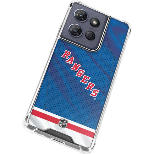 NHL New York Rangers Home Jersey Moto G Stylus 5G (2025) Clear Case