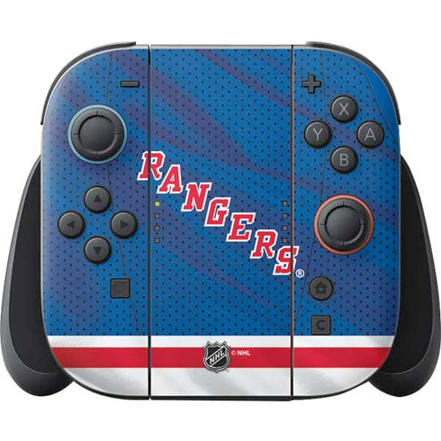 NHL New York Rangers Home Jersey Nintendo Switch 2 (2025) Joy-Con Controller Skin