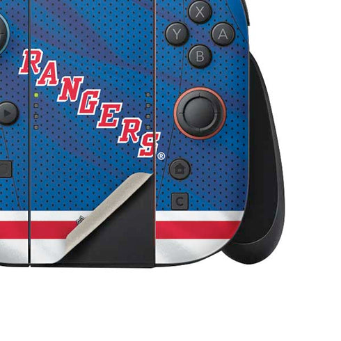 NHL New York Rangers Home Jersey Nintendo Switch 2 (2025) Joy-Con Controller Skin