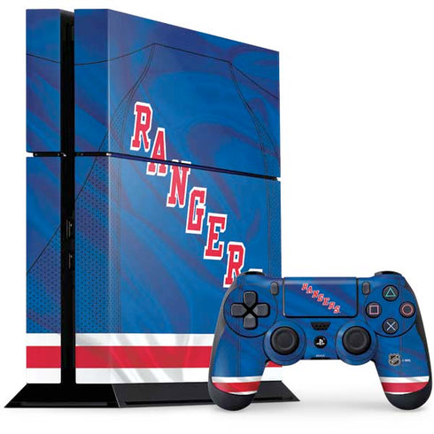 NHL New York Rangers Home Jersey PlayStation PS4 Skins