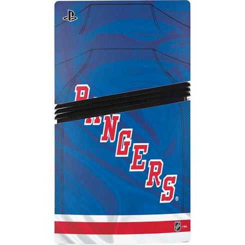 NHL New York Rangers Home Jersey PS5 Pro Disk Console Skin