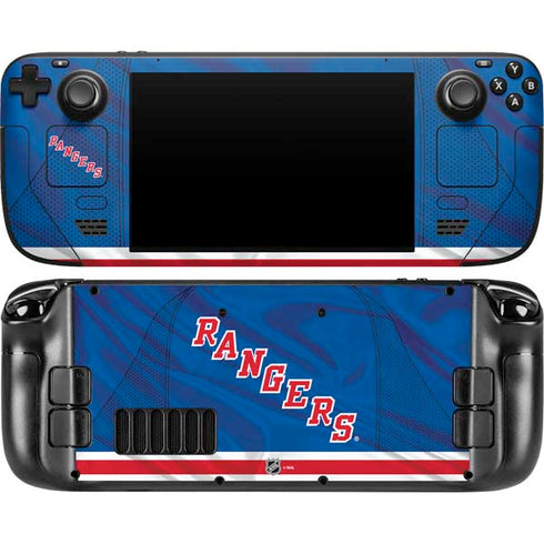 NHL New York Rangers Home Jersey Steam Deck Handheld Gaming Computer OLED Skin