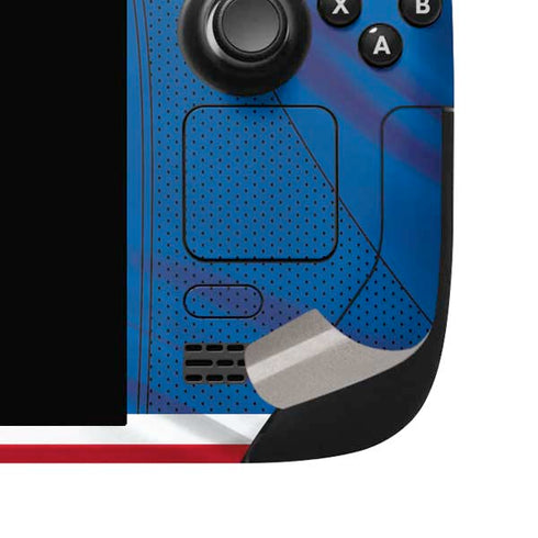 NHL New York Rangers Home Jersey Steam Deck Handheld Gaming Computer OLED Skin