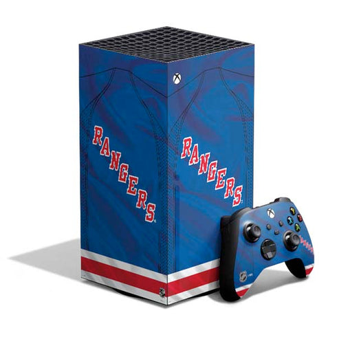 NHL New York Rangers Home Jersey XBox Series X Digital Edition Bundle Skin