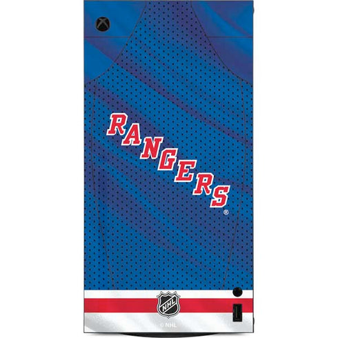 NHL New York Rangers Home Jersey XBox Series X Digital Edition Console Skin