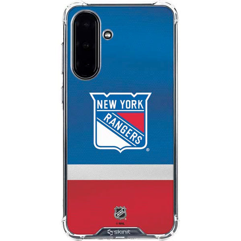 NHL New York Rangers Jersey Galaxy A36 5G Clear Case