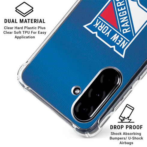 NHL New York Rangers Jersey Galaxy A36 5G Clear Case