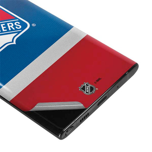 NHL New York Rangers Jersey Galaxy Note 10 Plus Skin
