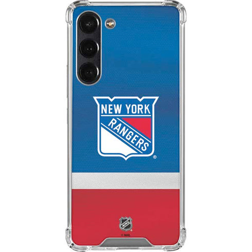 NHL New York Rangers Jersey Galaxy S24 FE Clear Case