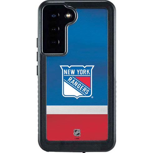 NHL New York Rangers Jersey Galaxy S24 Plus Waterproof Case