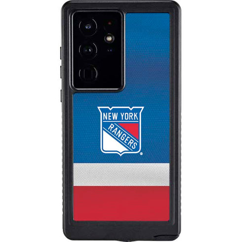 NHL New York Rangers Jersey Galaxy S24 Ultra Waterproof Case