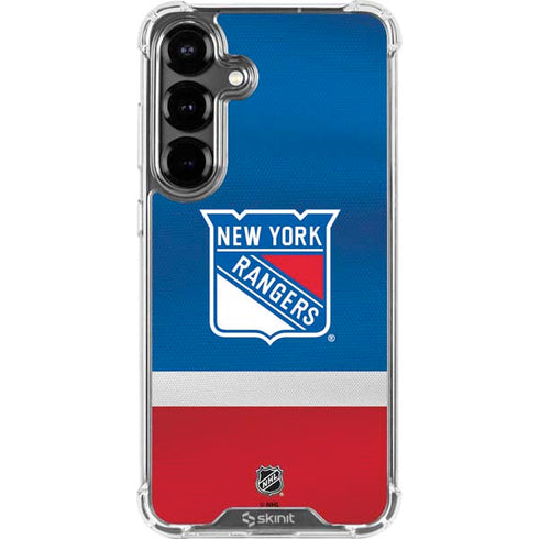 NHL New York Rangers Jersey Galaxy S26 Clear Case