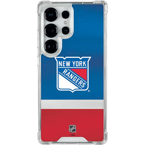 NHL New York Rangers Jersey Galaxy S26 Ultra Clear Case