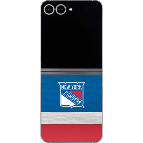 NHL New York Rangers Jersey Galaxy Z Flip6 Skin
