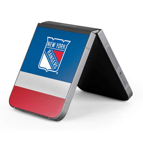 NHL New York Rangers Jersey Galaxy Z Flip6 Skin