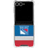 NHL New York Rangers Jersey Galaxy Z Flip7 Clear Case
