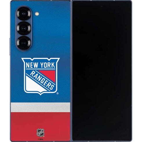 NHL New York Rangers Jersey Galaxy Z Fold6 Skin