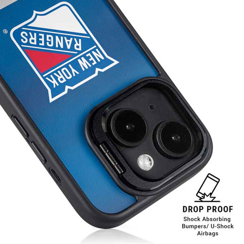 NHL New York Rangers Jersey iPhone 14 Kickstand Case