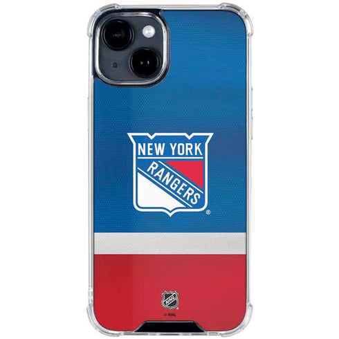 NHL New York Rangers Jersey iPhone 15 Clear Case