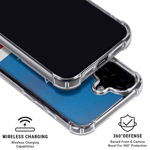 NHL New York Rangers Jersey iPhone 16 Clear Case