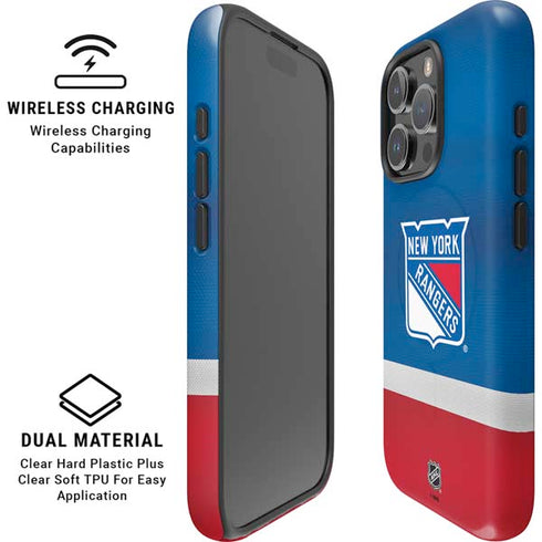 NHL New York Rangers Jersey iPhone 16 Pro Max Magsafe Impact Case