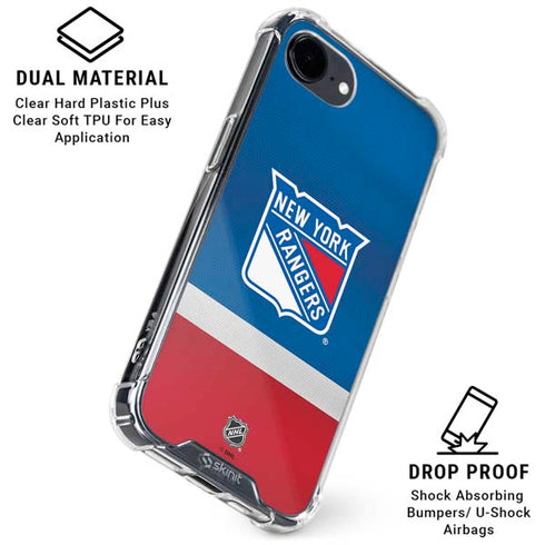 NHL New York Rangers Jersey iPhone 16e Clear Case