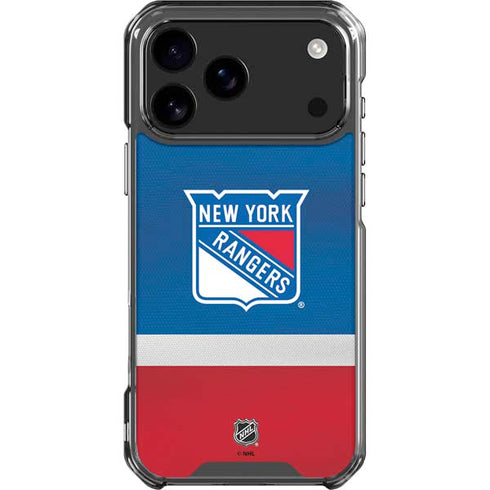 NHL New York Rangers Jersey iPhone 17 Pro Max Clear Case
