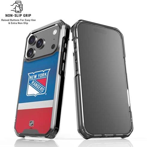 NHL New York Rangers Jersey iPhone 18 Pro Clear Case
