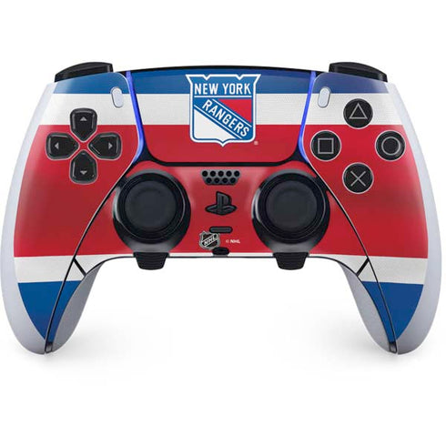 NHL New York Rangers Jersey PS5 DualSense Edge Pro Controller Skin