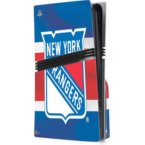 NHL New York Rangers Jersey PS5 Pro Disk Console Skin