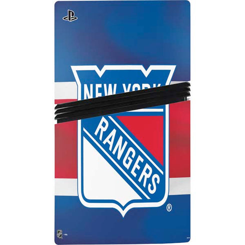 NHL New York Rangers Jersey PS5 Pro Disk Console Skin