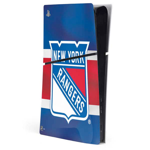 NHL New York Rangers Jersey PS5 Slim Digital Edition Console Skin