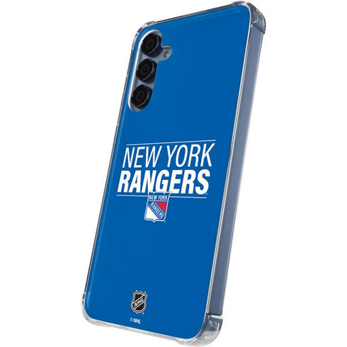 NHL New York Rangers Lineup Galaxy A55 5G Clear Case