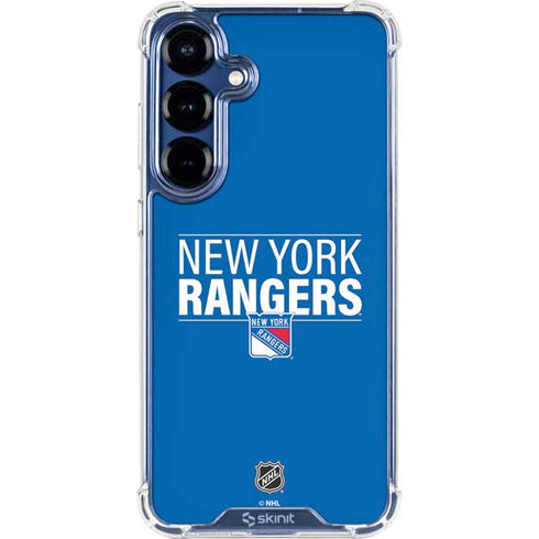 NHL New York Rangers Lineup Galaxy S25 Plus Clear Case