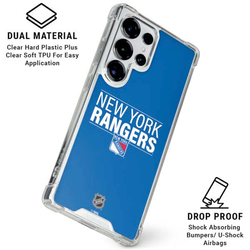 NHL New York Rangers Lineup Galaxy S25 Ultra Clear Case