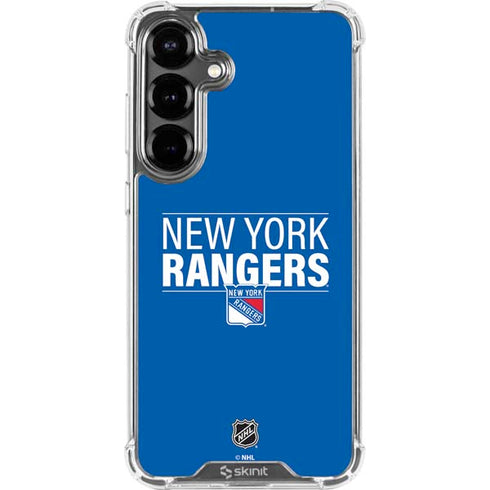 NHL New York Rangers Lineup Galaxy S26 Clear Case