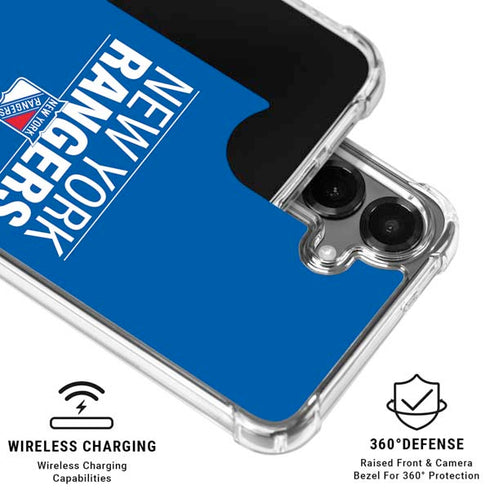 NHL New York Rangers Lineup Galaxy S26 Clear Case