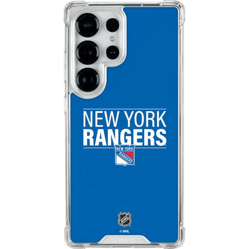 NHL New York Rangers Lineup Galaxy S26 Ultra Clear Case
