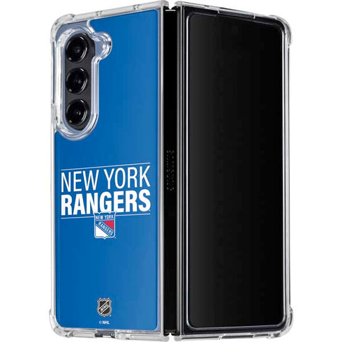 NHL New York Rangers Lineup Galaxy Z Fold5 5G Clear Case