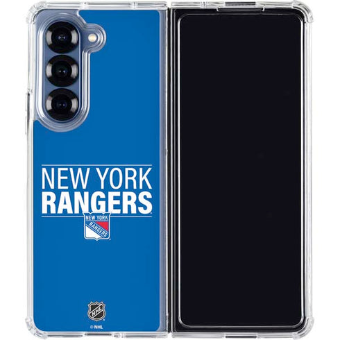 NHL New York Rangers Lineup Galaxy Z Fold6 Clear Case