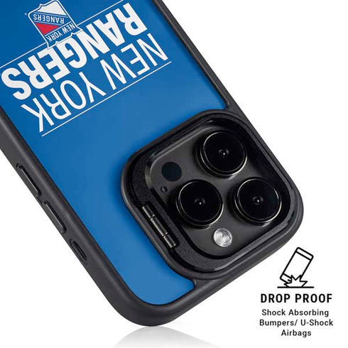 NHL New York Rangers Lineup iPhone 13 Pro Max Kickstand Case
