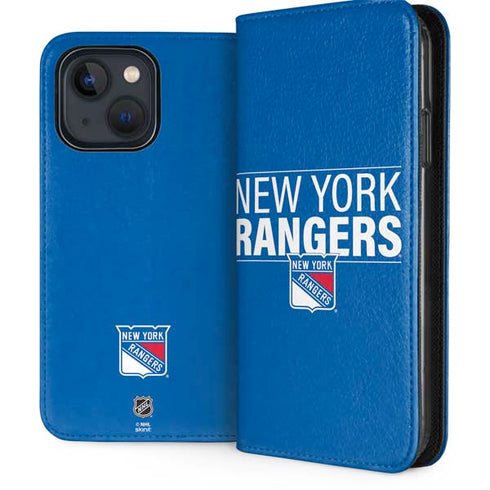 NHL New York Rangers Lineup iPhone 15 Folio Case