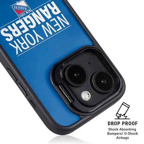 NHL New York Rangers Lineup iPhone 15 Plus Kickstand Case