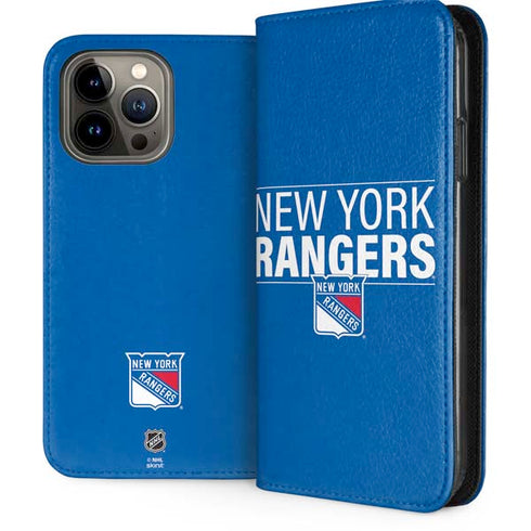 NHL New York Rangers Lineup iPhone 15 Pro Max Folio Case
