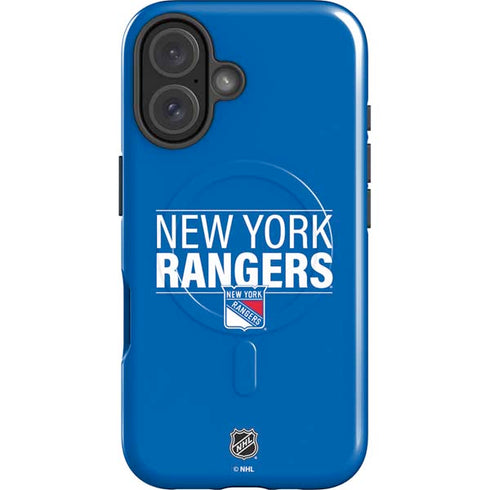 NHL New York Rangers Lineup iPhone 16 Magsafe Impact Case